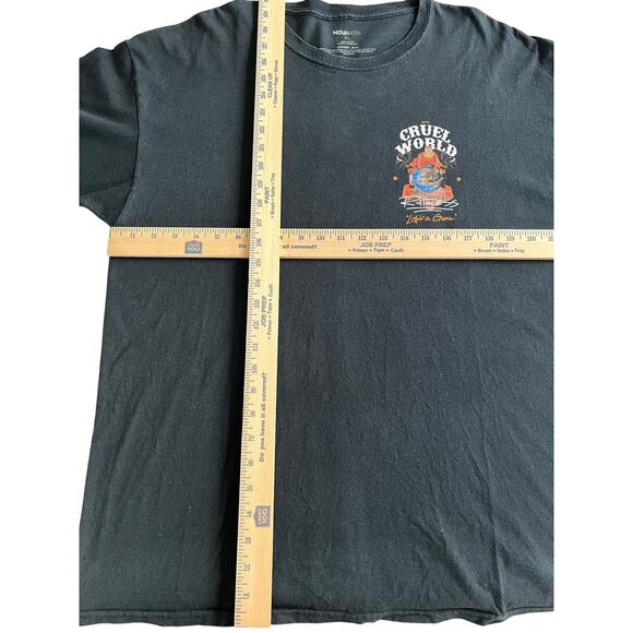 NovaMen men’s size Size XL Cruel World Graphic T Shirt 100% cotton - Picture 6 of 6